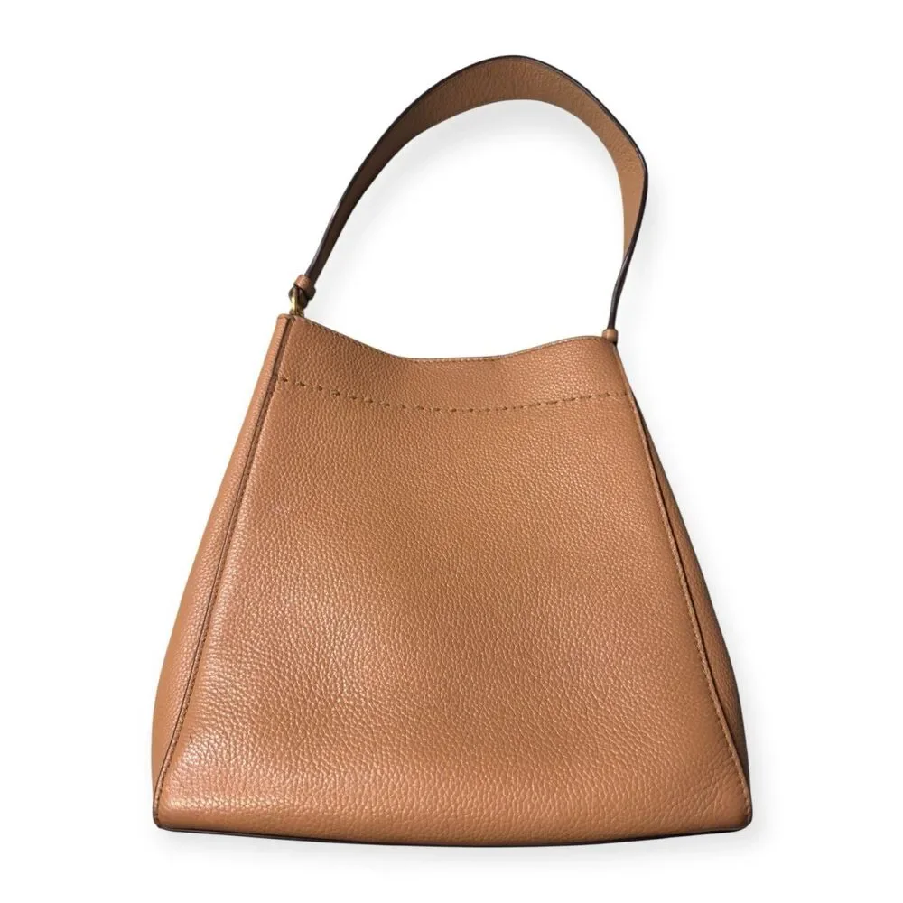 Tory Burch Tiramisu McGraw Bucket Tote Bag Travel Western Leather Shoulder‎ Bag